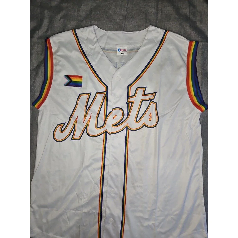 2026 JERSEY AXL SGA RAINBOW PRIDE NIGHT GAY LBGTQ NY METS NEW YORK TANK TOP